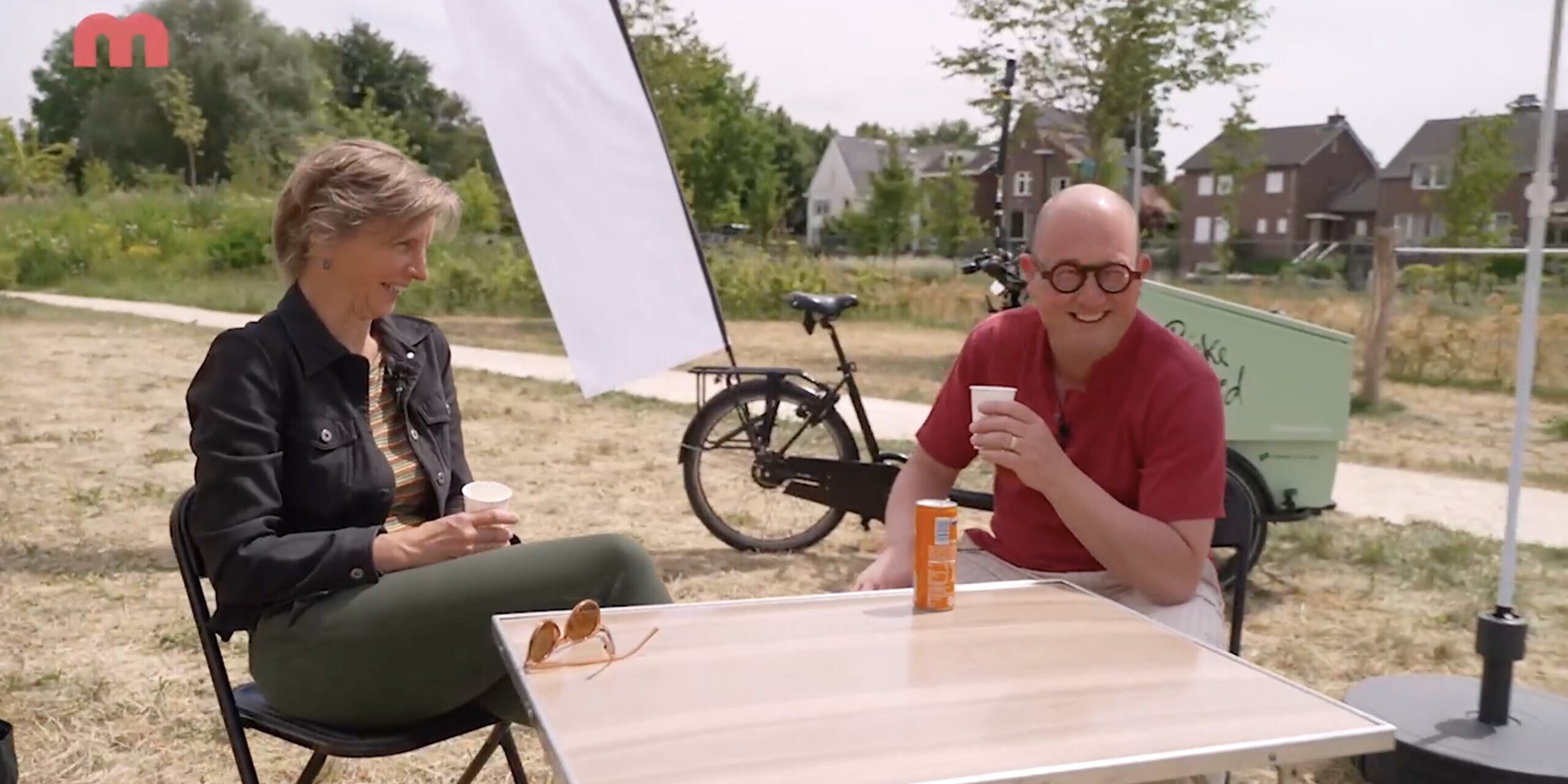 Elzien in gesprek met RTV maastricht in de groene poort oost